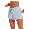 PINSPARK - Pantalones cortos para correr para mujer, de secado