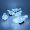 Waterproof 5 LED Acrylic Bird Lights String Solar Fairy Lamp