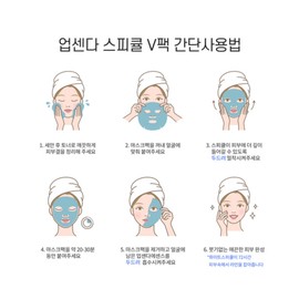 Skin Rochelle/ Upsenda Spicul V Mask Pack 5 sheets Father-Daughter Pack / 스킨로셀/ 업센다 스피큘 브이 마스크팩 5매 부녀팩
