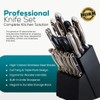 Kitchen Knife Set – 15-Pcs High-Carbon Steel Knife Set with