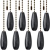 8 Pieces Ceiling Fan Pull Chains Extender Wooden Pendant Pull