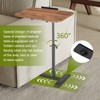 COBATANG COBATANG Adjustable Overbed Table, Split Top Tilting Overbed Bedside