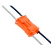 IDEAL Electrical 30-352J Luminaries Disconnect Power Plug 2 Wire, Orange,