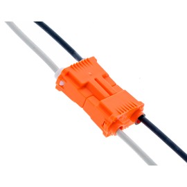 IDEAL Electrical 30-352J Luminaries Disconnect Power Plug 2 Wire, Orange, (150-Pack)
