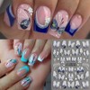 5D Embossed Butterfly Nail Stickers, 3 Sheets Self-Adhesive Nail Decals