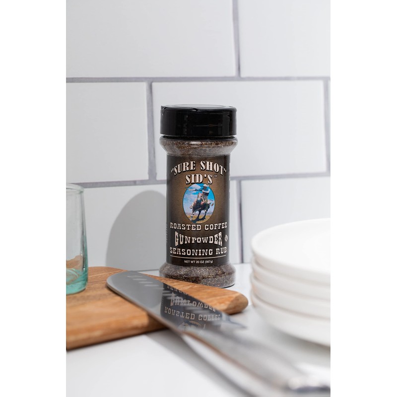 Sure Shot Sid’s Roasted Coffee Gunpowder Seasoning - Famous BBQ