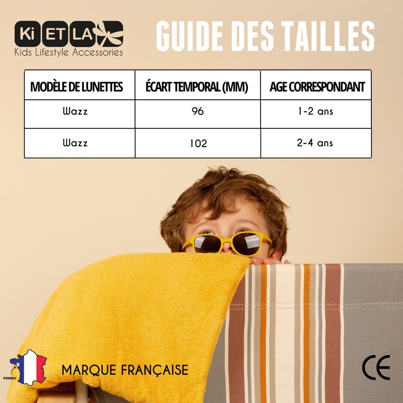 Ki ET LA Unisex Children's Sunglasses, Terracotta, Unit size