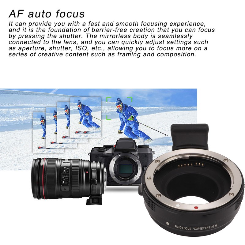 Auto Focus Lens Mount Adapter Waterproof EF Mount Lens Adapter