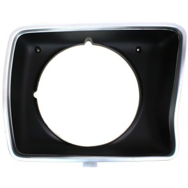 OKOVO Headlight Door Set for Ford for F 100 1978-1979 Left & Right W/Round Headlamps Black FO2513102 14499842