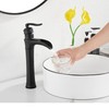 Matte Black Bathroom Faucet GGStudy Single Handle One Hole Farmhouse