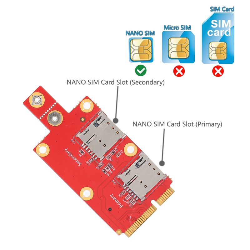 M.2 to Mini PCIE Adapter Converter Module with SIM Card