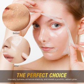 chenyayun 9000PPM Snail Mucin Overnight Wrapping Peel Off Mask for Intensive Hydrating, Skin Barrier Repairing, Reducing Sagging/Wrinkles/Fine Lines, 2.53 Oz/75 ML