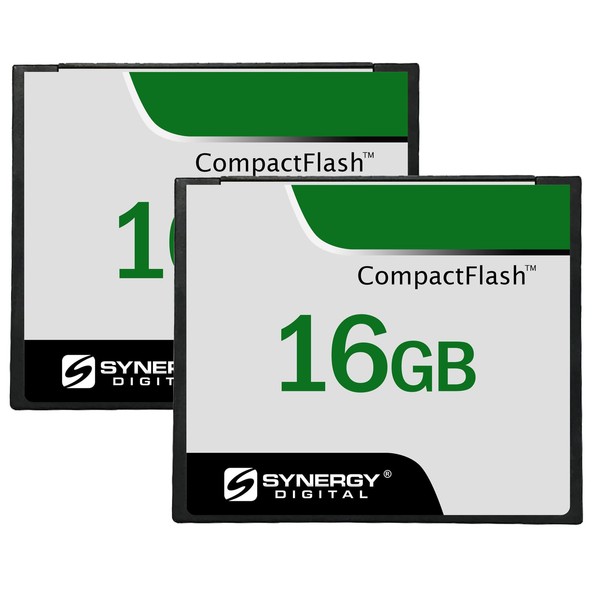 Synergy Digital 16GB Compact Flash Memory Cards, Compatible with Casio