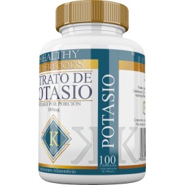 Citrato De Potasio Premium 100 Capsulas Sabor Natural