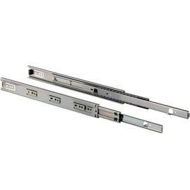 Gedotec KTA 3301 Drawer Rail Full Extension 250 mm Telescopic Rail Drawers | Load Capacity 45 kg | Telescopic Extension Ball Bearing | Ball Extension for Overlying Mounting | 1 Pair - Slides for