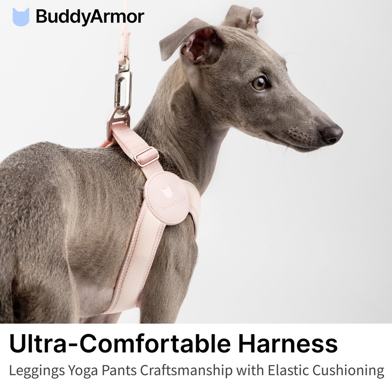 BuddyArmor Ultra Comfortable Dog Harness Adjustable Soft Dog Vest, Alloy