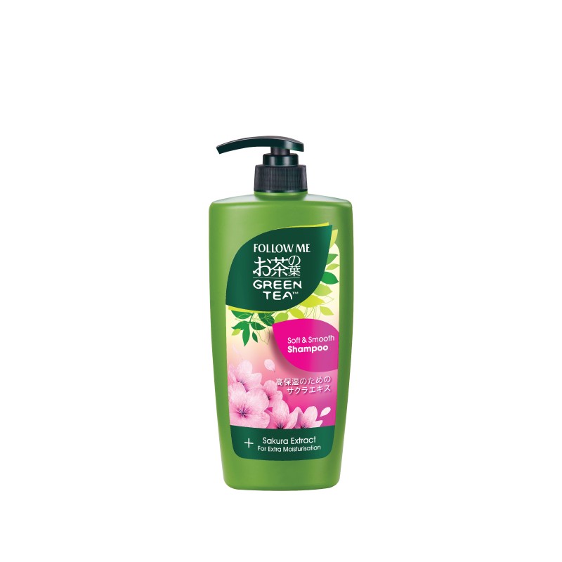 Follow Me Green Tea Shampoo 650ml (Soft & Smooth)