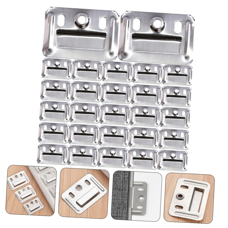 Gadpiparty Wpc Wall Panel Buckle 100pcs Stainless Steel Wall Panel