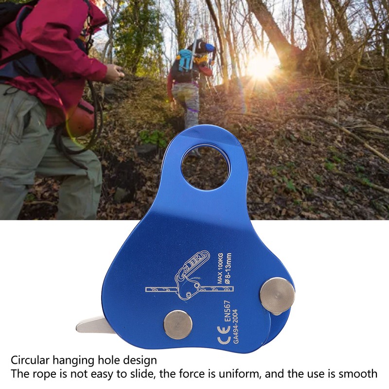Climbing Rope Grab 7075 Aluminum Alloy Climbing Ascender Fall Protection