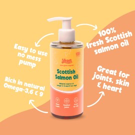 Years YEARS 100% Natural Pure Scottish Salmon Oil for Dogs Exclusive Dog Supplement Rich in Essential Omega 3, 6 & 9 Fish Oils for Glossy Coat Healthy Heart Itchy Skin Joints & Mobility - 250ml