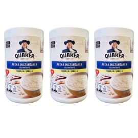 Quaker Instant Oats Vanilla And Cinnamon Pack Of 3 Ready In 1 Minute