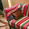 84 x 59 Inch Mexican Serape Bay Window Blanket, Tablecloth