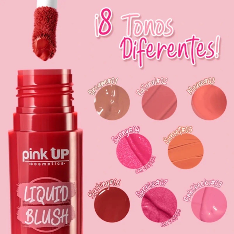 Rubor Líquido Larga Duración Liquid Blush Pink Up