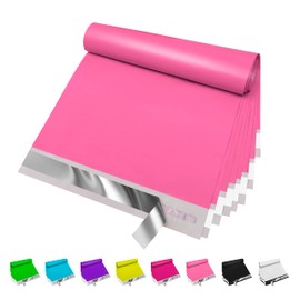JinRuiKJ Poly Mailers 10x13Inch 25 Pcs, Strong Adhesive Shipping Bags for Clothing, Durable Thick Mailing Envelopes with Self Seal, Packaging Bags for Small Business - Pink