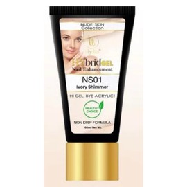 HyGEL Hybrid Nail Gel, Nude Skin Collection SINGLES, 60ml (Ivory Shimmer, NS01)