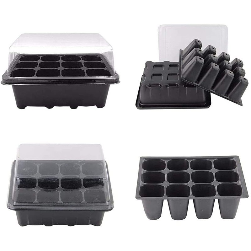 ANCLLO 5 Pack Seedling Starter Trays 60 Cells Mini Plant