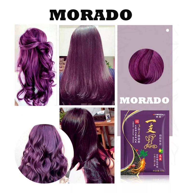 Universo en Linea Paquete 30 Shampoo Tinte Instantaneo 15min Cubre