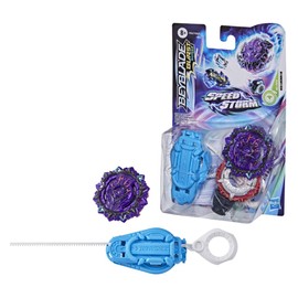 Hasbro Beyblade Burst Surge Speedstorm Vex Lucius L6 Spinning Top Starter Pack – Battle Spinning Top with Starter, Multi Colour
