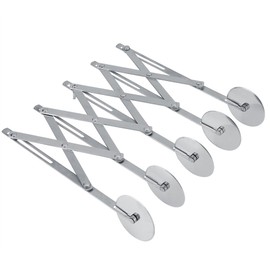 Cortador de Pizza de Acero Inoxidable, Cortador de Pasta Hojaldre, Cortador de Masa Multi-Rueda (5 ruedas)