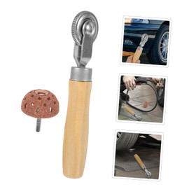 PACKOVE Tire Repair Tool with Sound Dampening Roller for Cars Motorcycles and Bicycles Versatile Tire Patch Kit with High-Speed Buffing Wheel for Smooth Finish and Efficient Repairs