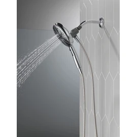 Delta Faucet 6-Spray SureDock Magnetic Shower Head with Handheld Spray, Chrome Shower Head with Hose, Showerheads & Handheld Showers, Handheld Shower Heads, Hand Shower, Chrome 75613