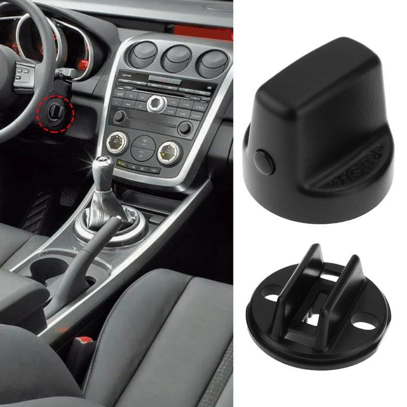 ECSiNG 2 Sets Ignition Key Knob Push Turn Switch Base