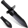 Metal Detector Shovel, LRLXE Sturdy Heavy Duty Double Serrated Edge