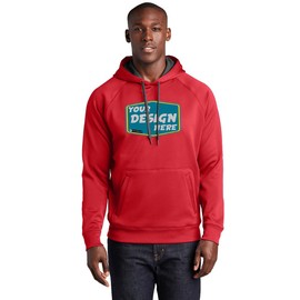 General Tag Custom Tech Fleece Hooded Sweatshirt - Pill- Resistant with Graphite Mesh Hood Lining and Athletic Design