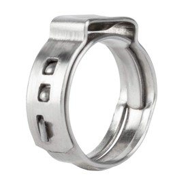 ISPINNER 50pcs 1/2 Inch PEX Cinch Clamps, 304 Stainless Steel Cinch Crimp Rings Pinch Clamps for PEX Tubing Pipe Fitting Connections (1/2 Inch)