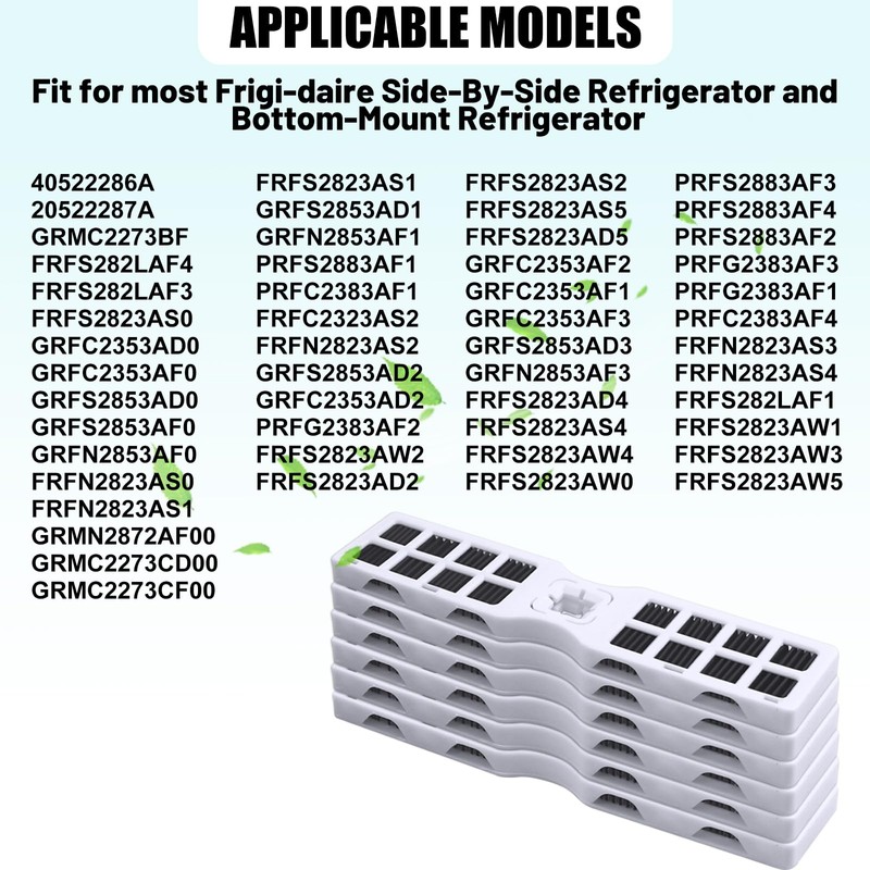 Mifyca 6 Pack AF-2 Refrigerator Air Filter Replacement Compatible with