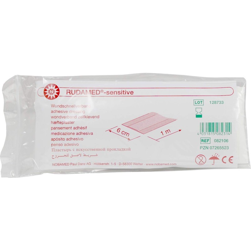 Rudamed sensitive 6 cm x 1 Meter Wundpflaster Pflaster mit