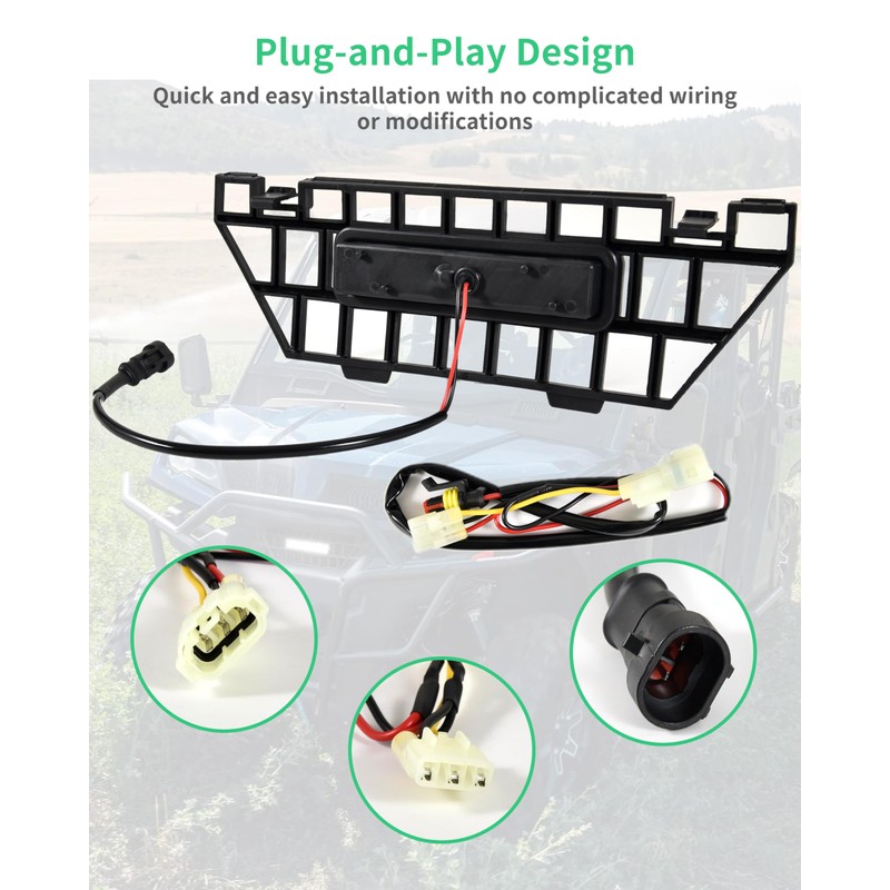 SLORIMOD Front Mesh Grille with LED Accent Light Bar for