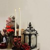 Homemory 15 inches Real Wax Flameless Taper Candles with Remote