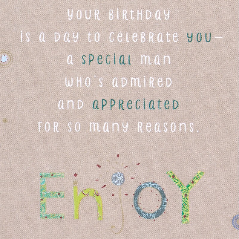 American Greetings Birthday Card for Him (Admired and Appreciated)