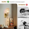 HITOO Battery Operated Wall Sconce 10000mAh Rechargeable Wall Lights with