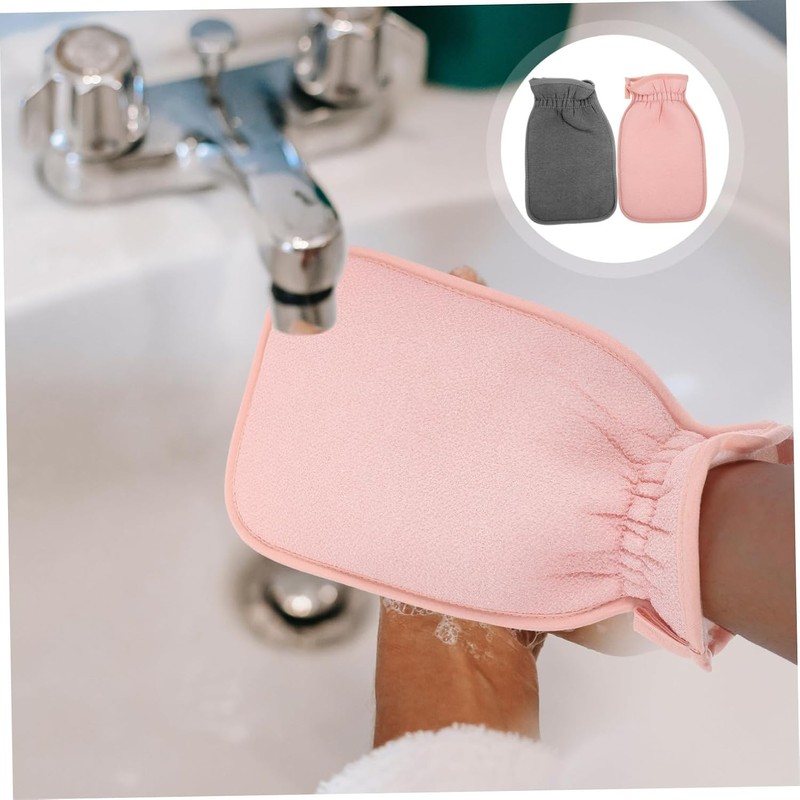 Guantes Exfoliantes de Baño Balacoo Doble Cara Pack de 2