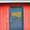 Portrait Round Plus No Fireworks Allowed Wall or Door Sign