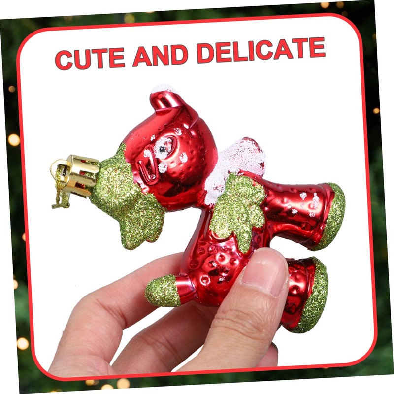 MAGICLULU 4pcs Xmas Tree Hanging Ornaments Christmas Themed Deer Decorations