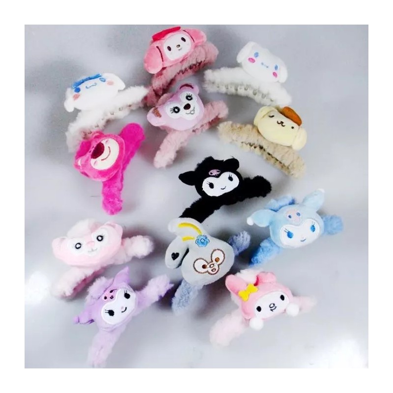 KFMX Pinzas Para El Cabello Kitty Adorno De Peluche Peinado