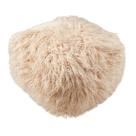 SARO LIFESTYLE Snug Haven Faux Fur Pouf